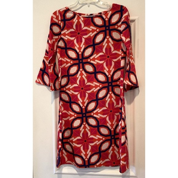 Buckhead Bettie’s Dress Size Small Multicolored Floral 3/4 Sleeves - Picture 1 of 11